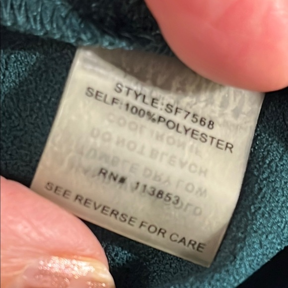 NWT Elegant Brixon Ivy Top - green flowing     With ruched sleeves Sz XS - Picture 10 of 12